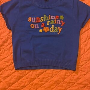 Princess Polly "Sunshine On A Rainy Day" knit top